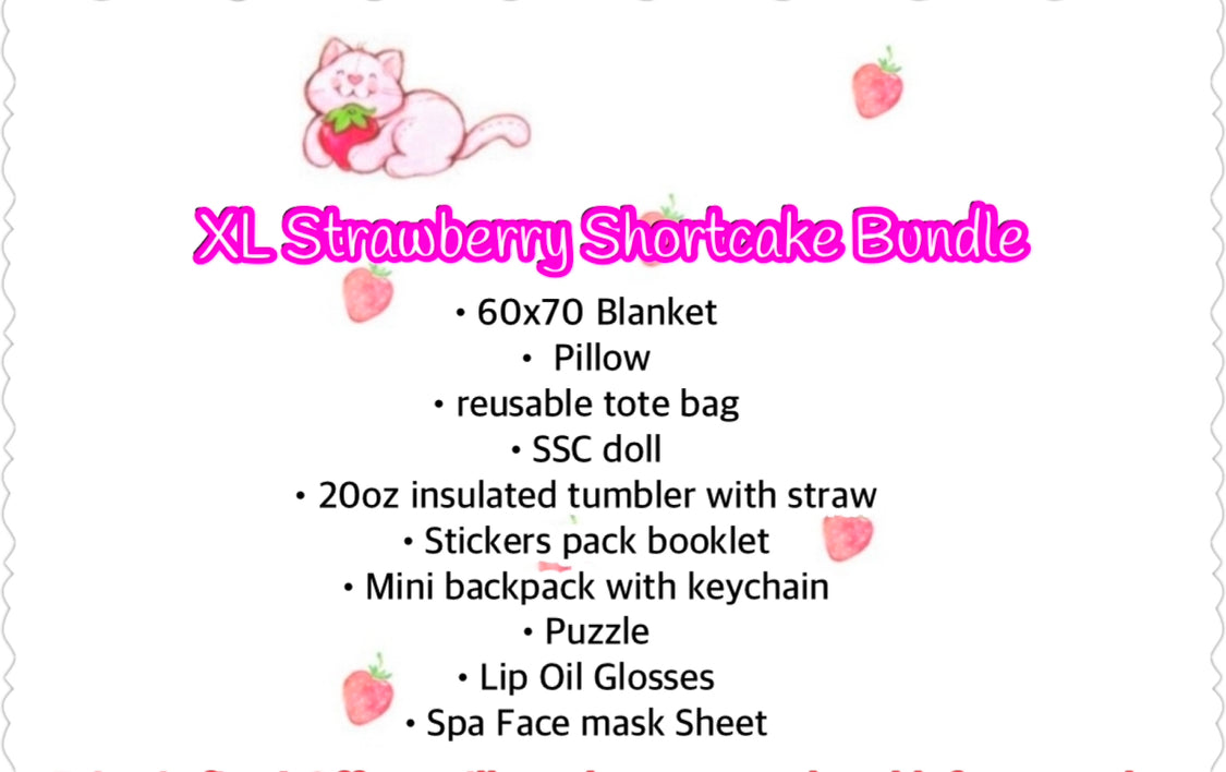 Strawberry shortcake Bundle (Teen/Adult)